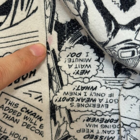 Marvel Comics Leggings Women's Size Medium Black White Spider Man Fair Condition - Picture 12 of 14